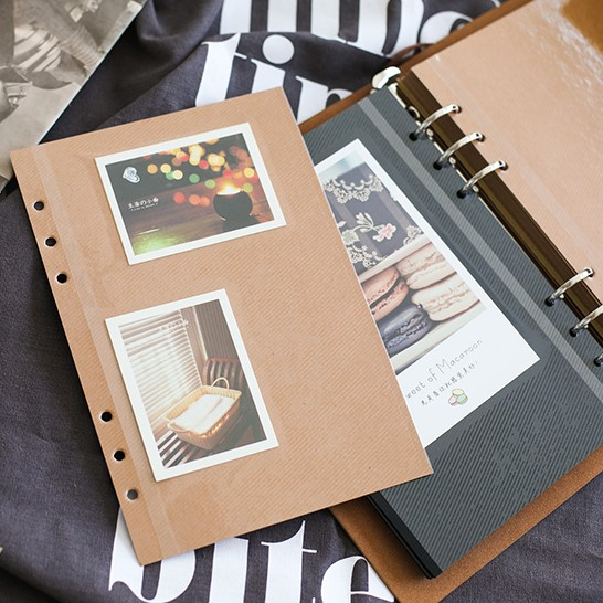 Album ảnh 6x9, 9x12, 10x15 kiểu bìa da Vintage dán ảnh trực tiếp