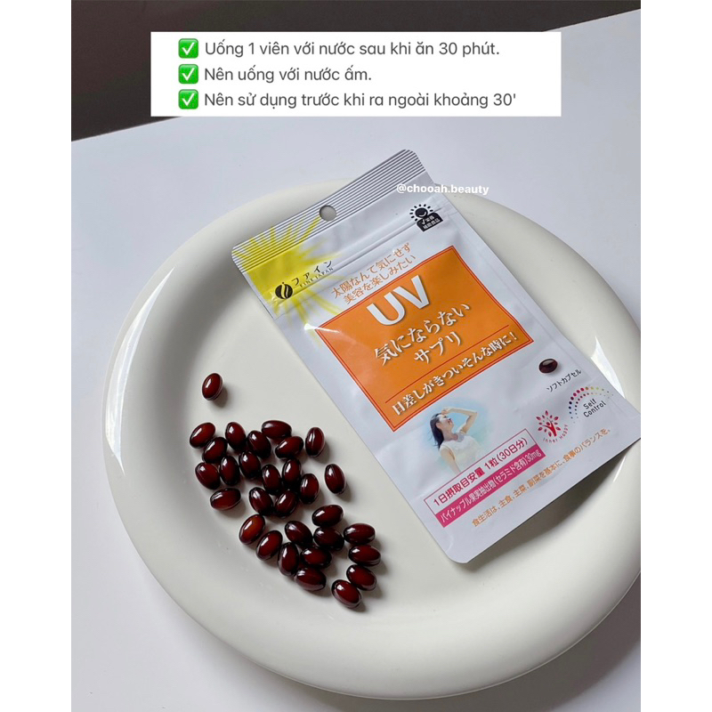 Viên uống chống nắng Nhật UV Fine Japan 30 viên/gói