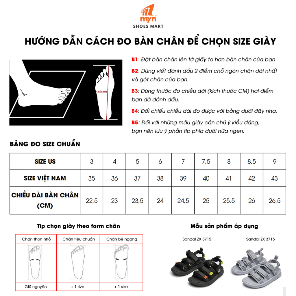 Giày Sandal ZX 3715 - City Light 2 - Special Ver