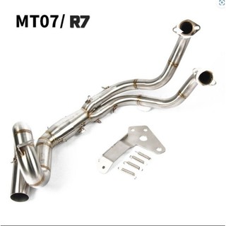 Cổ Pô thép không gỉ full system cho Yamaha R7, MT07