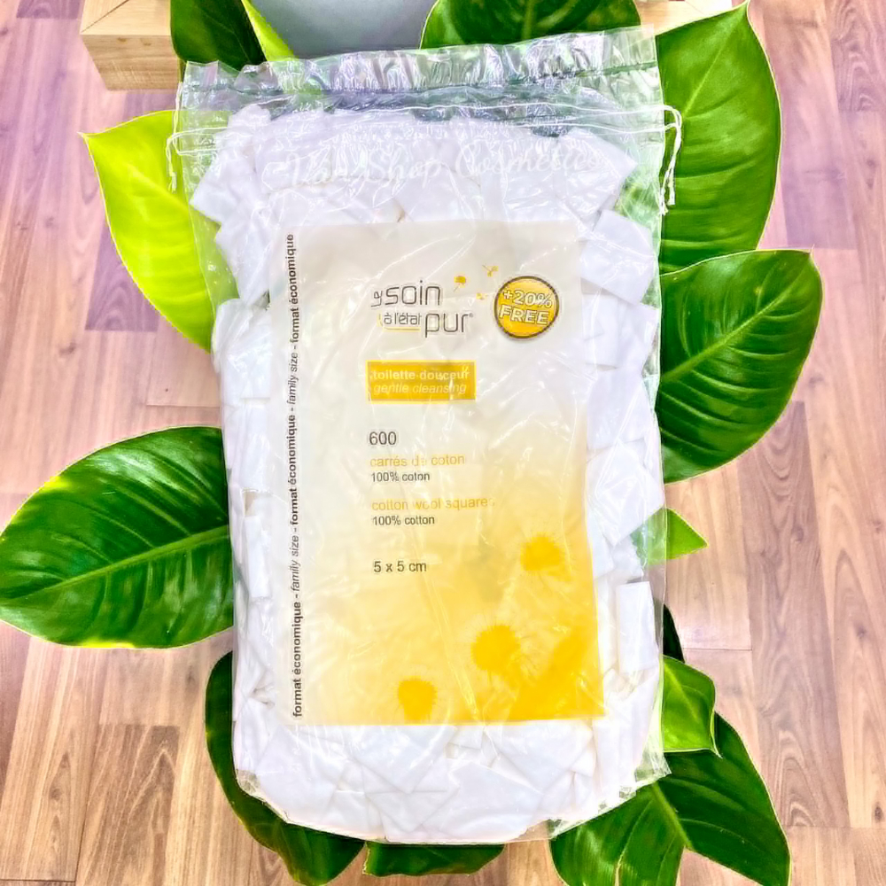 Bông tẩy trang Tetra Medical Le Soin Laretat Pur của Pháp - Gói 600 miếng