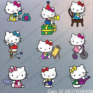Hình ủi nhiệt, decal ủi áo Hello Kitty dễ thương