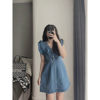 váy đầm cổ bèo kh