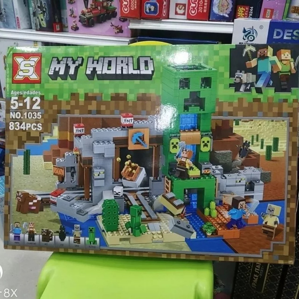 Xếp hình Minecraft My World 21155 1035 Lắp Ráp Khu Mỏ Yêu Quái - 834 Mảnh