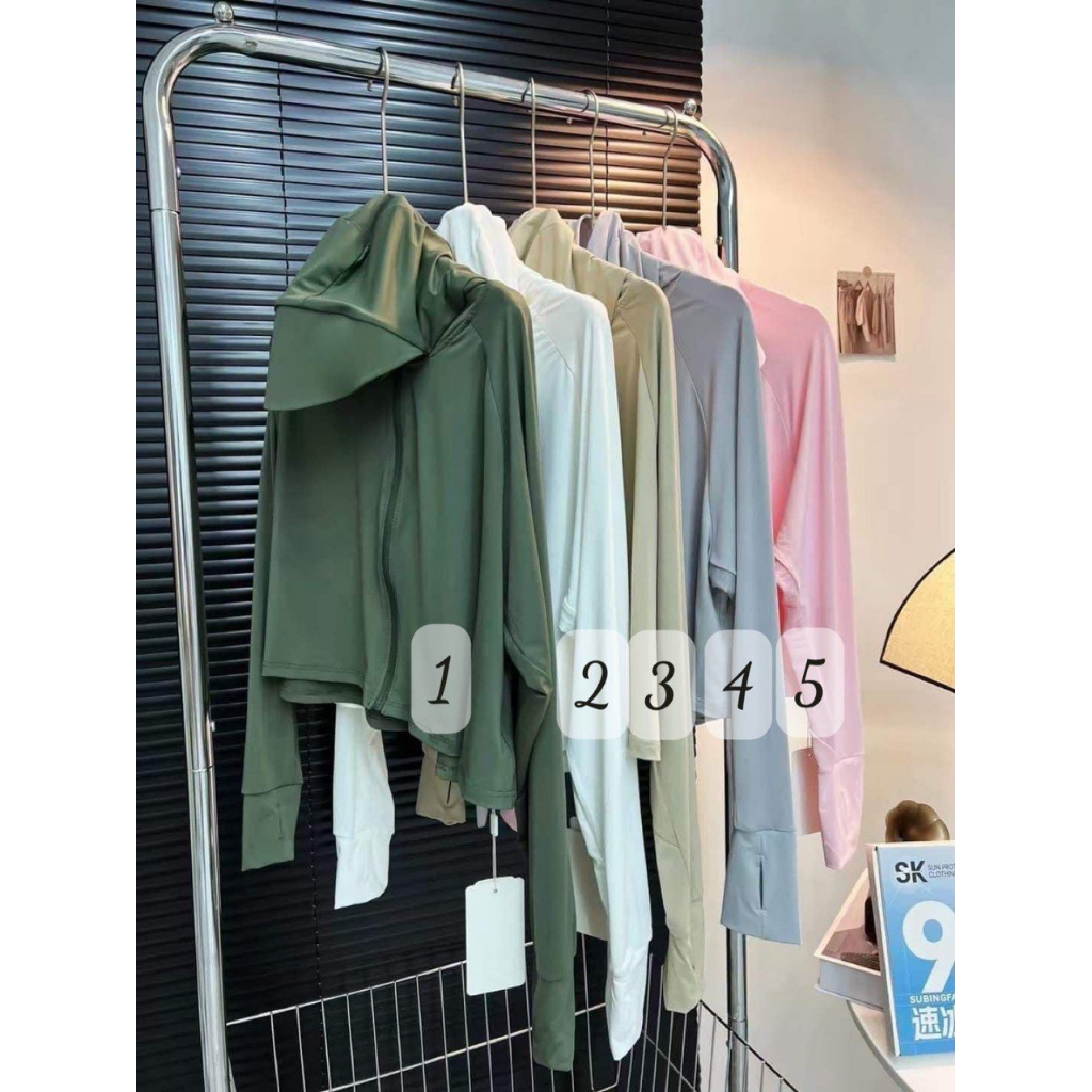 Áo chống nắng nữ chất liệu sợi tre phong cách Thượng Hải có mũ che kín dài chống nắng mặt