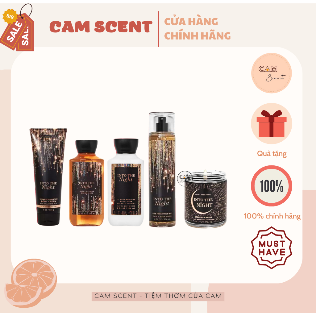 Bộ Sản Phẩm Tắm Dưỡng Xịt Thơm Toàn Thân Bath & Body Works