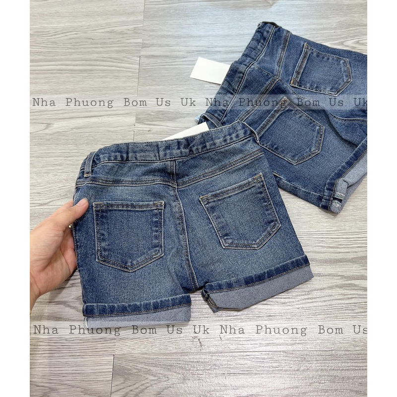 Quần short bò cho bé HM auth 4m-4y