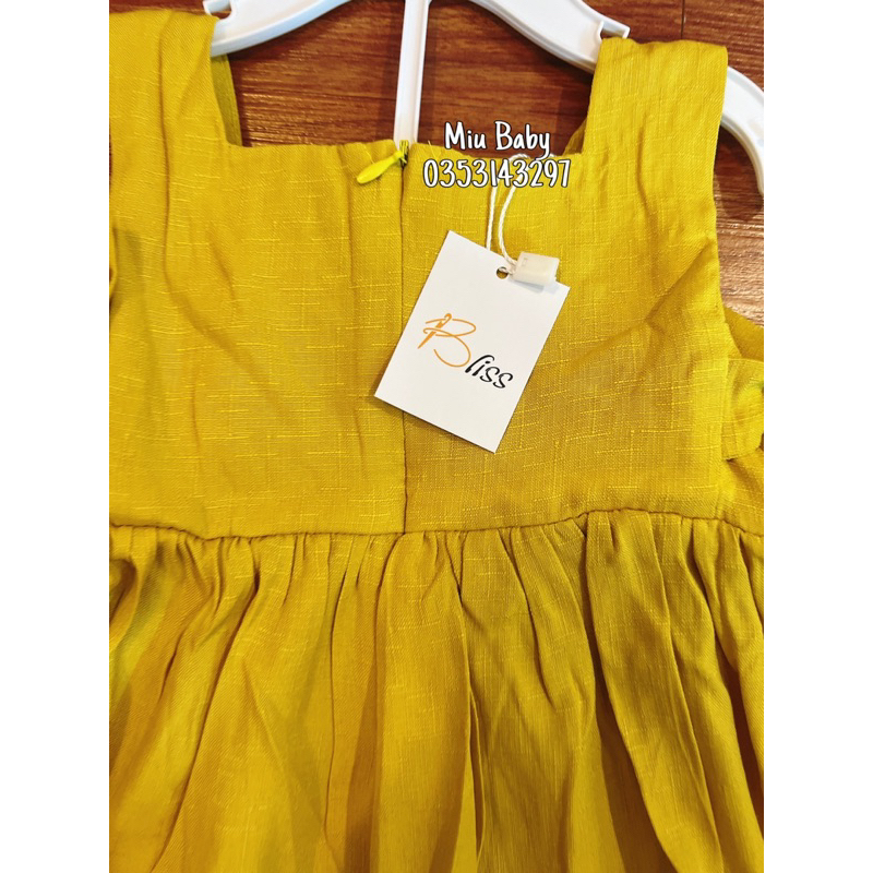 Váy 2 dây cổ vuông bé gái Bliss hàng VN