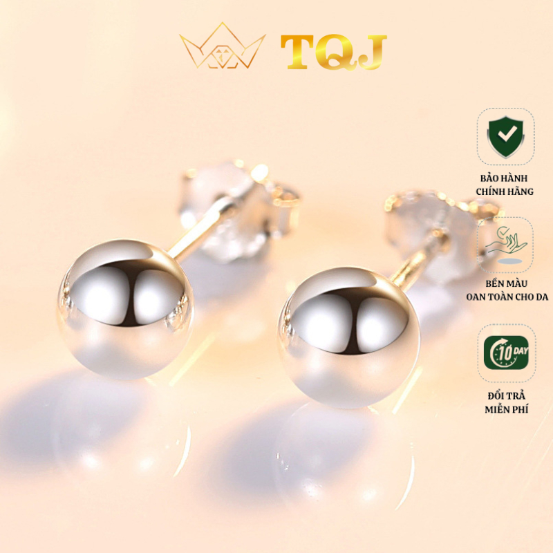 Khuyên Tai Bạc 925 Bi Tròn Bông Tai Bi Minidot Basic Cá Tính KE45