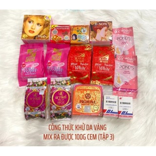 Công Thức Kem Tự Trộn Khử Da Vàng Trắng Hồng Loại Phôi Mặt Xịn Thái Sâm_Promina