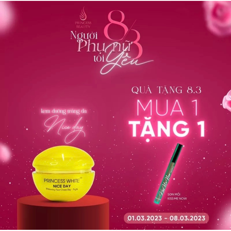 (MUA 1 ĐƯỢC 2) Kem nice day tặng kèm son