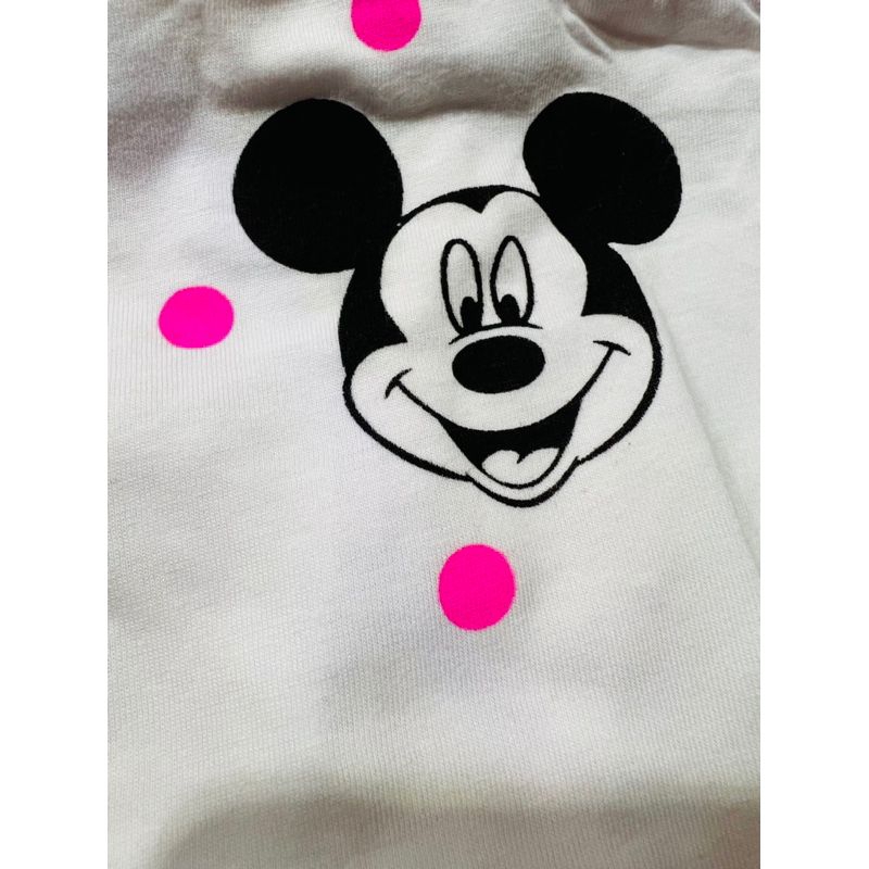 Bộ 2 dây bé gái, vải cotton mềm mịn, thoáng mát, in hình mickey dễ thương