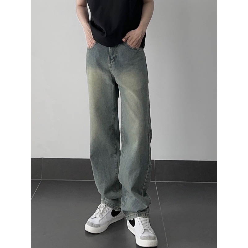 quần baggy jeans ống rộng unisex ms836 | BigBuy360 - bigbuy360.vn