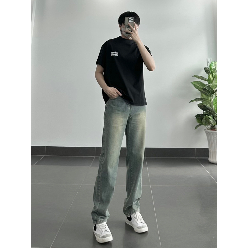 quần baggy jeans ống rộng unisex ms836 | BigBuy360 - bigbuy360.vn