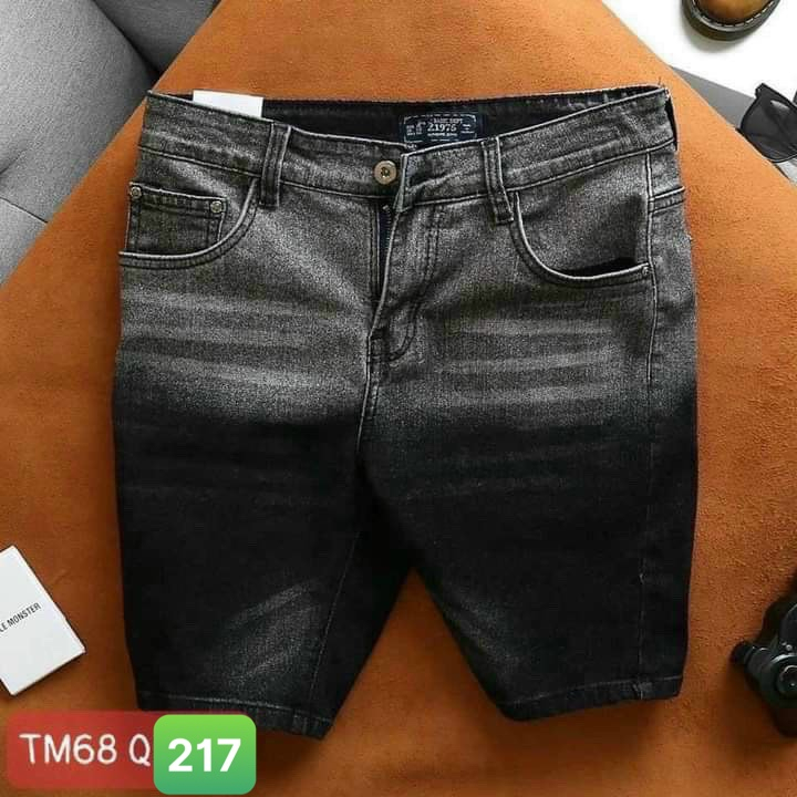 Quần Short Đùi Ngắn Jean Nam rin chất bò nam co giãn 4 chiều HA0113