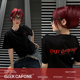 Áo thun OUTOFOFFICE | GC™ | Oversized Boxy Fit - Màu Đen