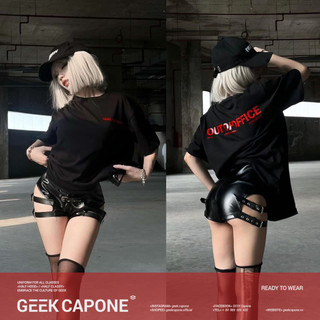 Áo thun OUTOFOFFICE | GC™ | Oversized Boxy Fit - Màu Đen
