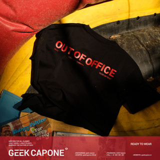Áo thun OUTOFOFFICE | GC™ | Oversized Boxy Fit - Màu Đen