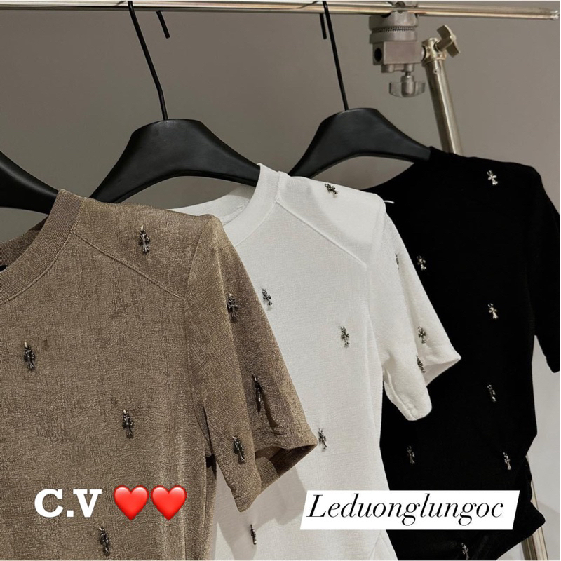 Áo Kim Sa 3 màu Đen Ghi Trắng cực xinh cực sang