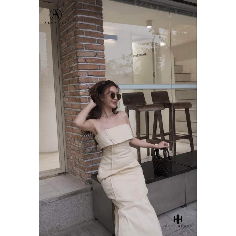 💋Váy xòe cúp ngực thô kaki cực sang chảnh❤️❤️