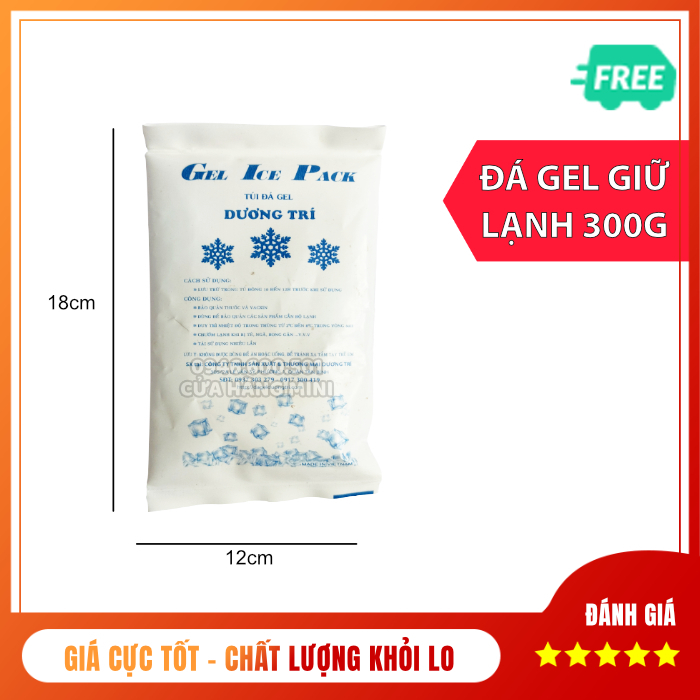 Đá Gel 300g Giữ Lạnh Bảo Quản Sữa, Đồ Ăn