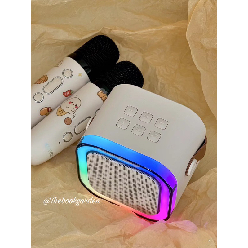 Loa bluetooth Mic Karaoke Kinyo có đèn LeD