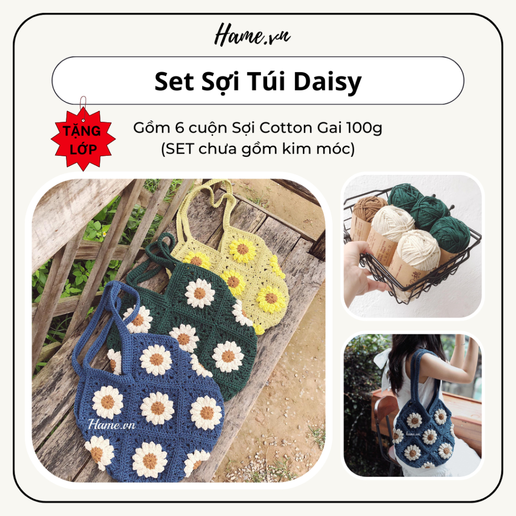 SET SỢI TÚI DAISY