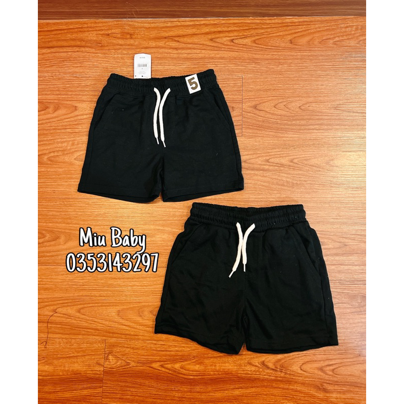 Quần short da cá CottonOn màu đen bé trai (sz 2y-7y)