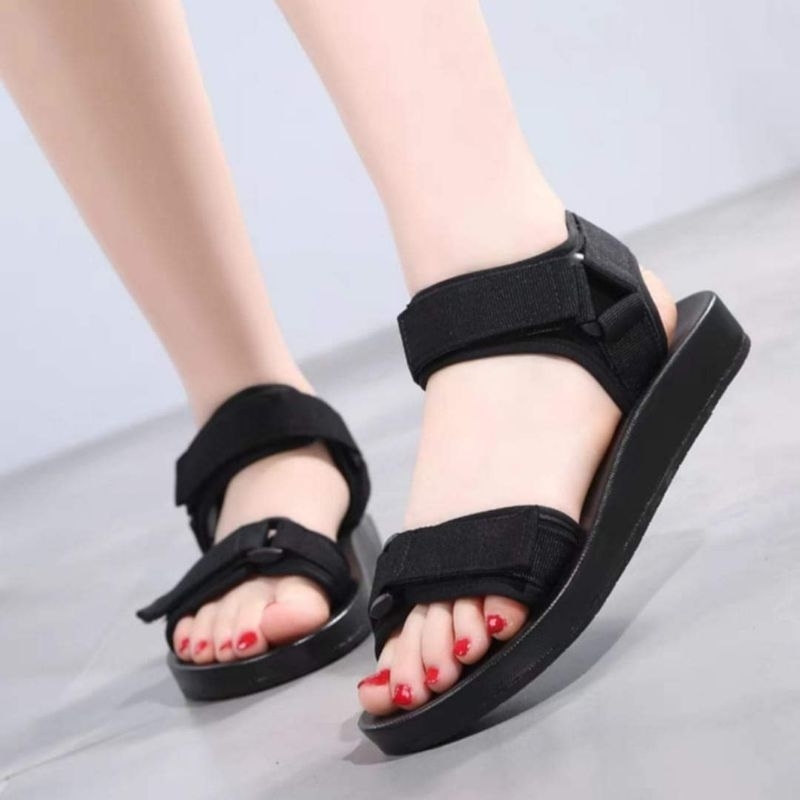 Giày sandan mủ chiến binh quai dán