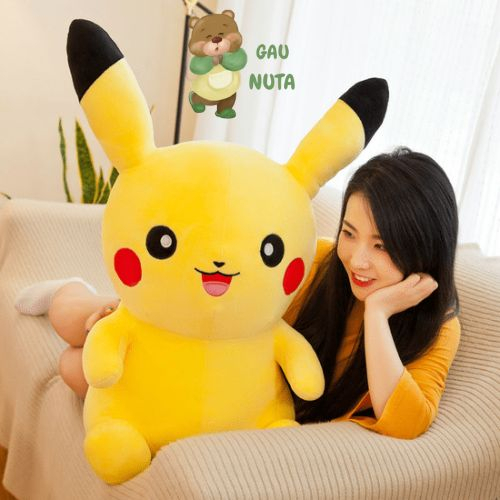 Gấu Bông Pikachu - Thú Nhồi Bông Pikachu Hàng Cao Cấp NUTA