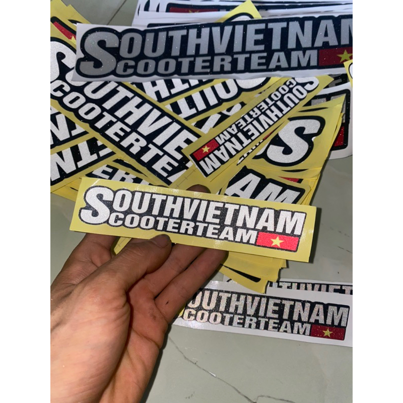 Tem dán xe máy Scooter team Việt Nam