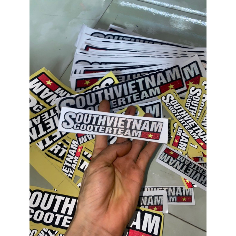 Tem dán xe máy Scooter team Việt Nam
