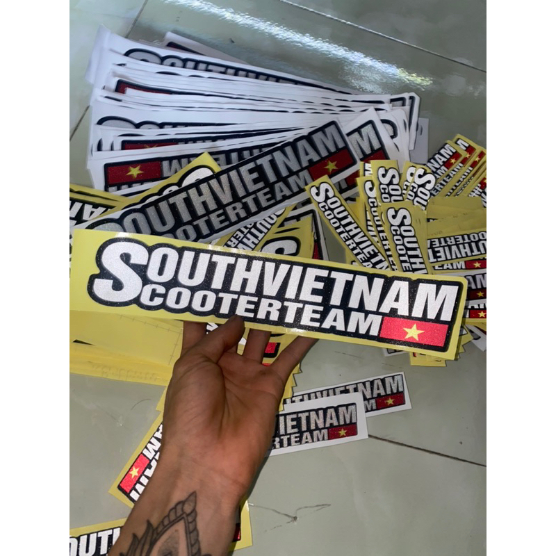Tem dán xe máy Scooter team Việt Nam