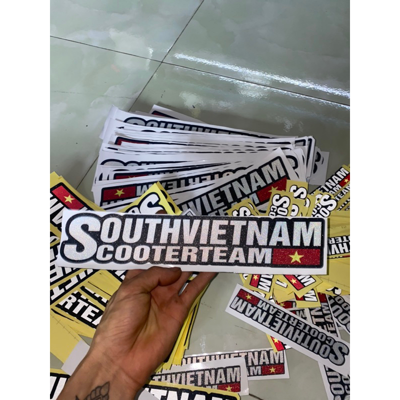 Tem dán xe máy Scooter team Việt Nam