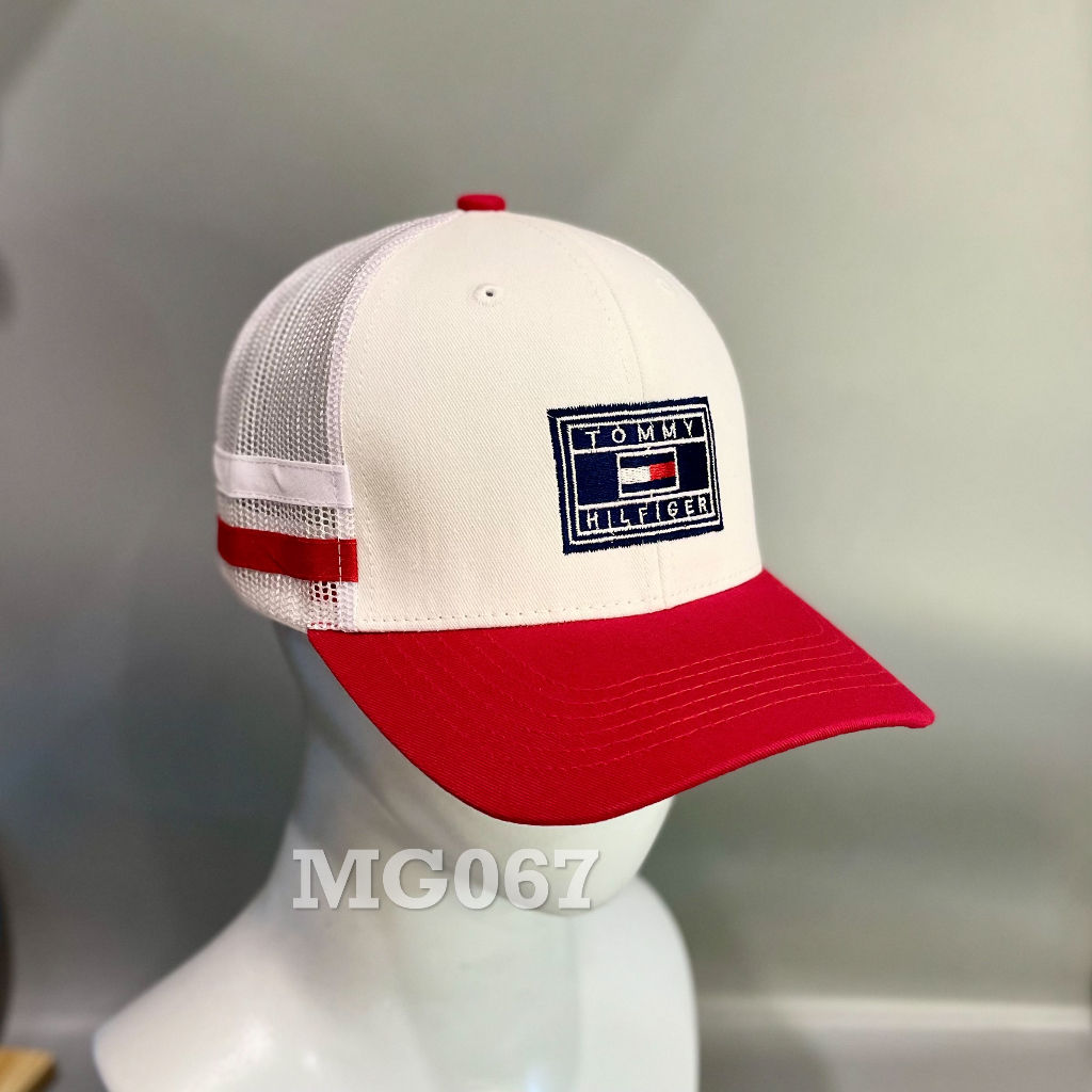 Nón kết Mũ lưỡi trai lưới Mesh Cap Replay nam nữ thoáng khí màu trắng MG067