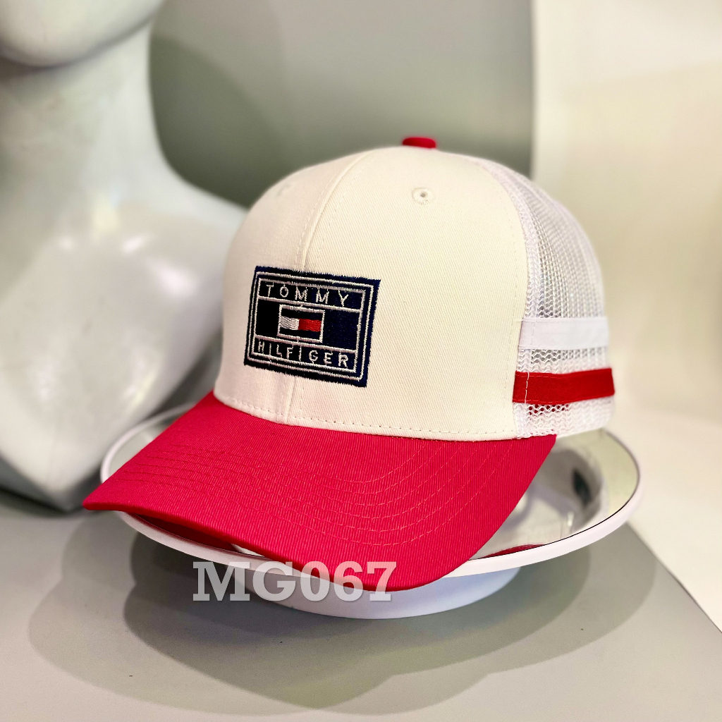 Nón kết Mũ lưỡi trai lưới Mesh Cap Replay nam nữ thoáng khí màu trắng MG067