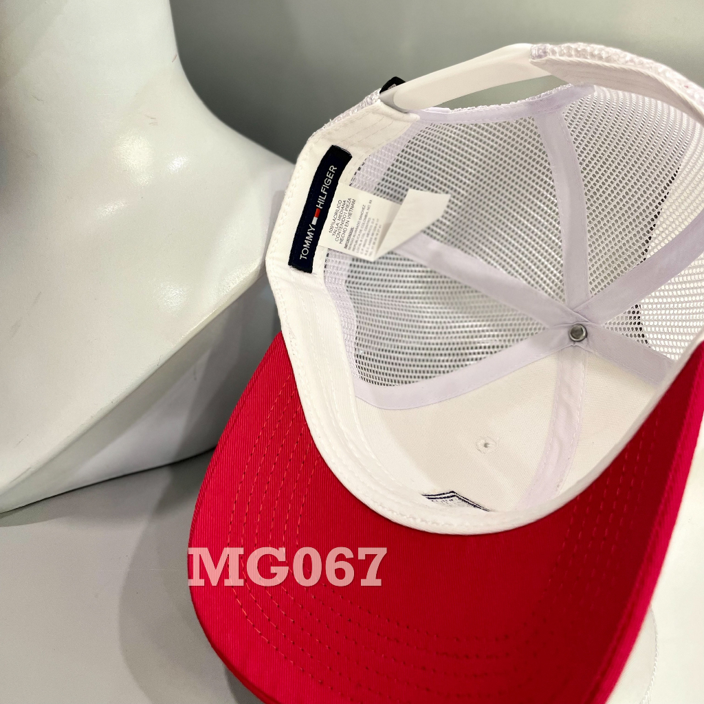Nón kết Mũ lưỡi trai lưới Mesh Cap Replay nam nữ thoáng khí màu trắng MG067