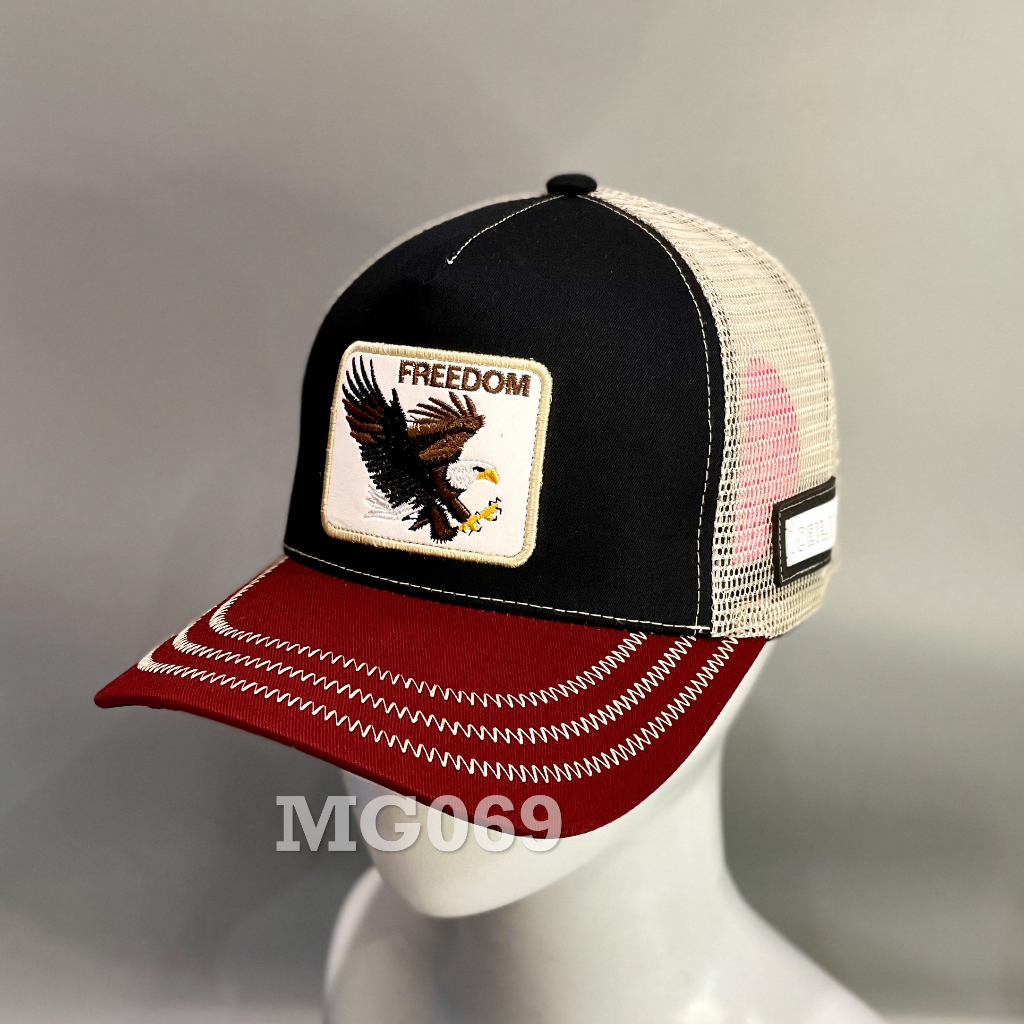 Nón kết Mũ lưỡi trai lưới thoáng khí Mesh Cap đại bàng nam nữ màu đen đỏ MG069