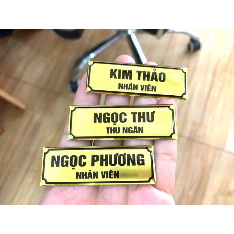 Bảng Tên Nhân Viên Không LOGO , Bảng Tên Đeo Áo