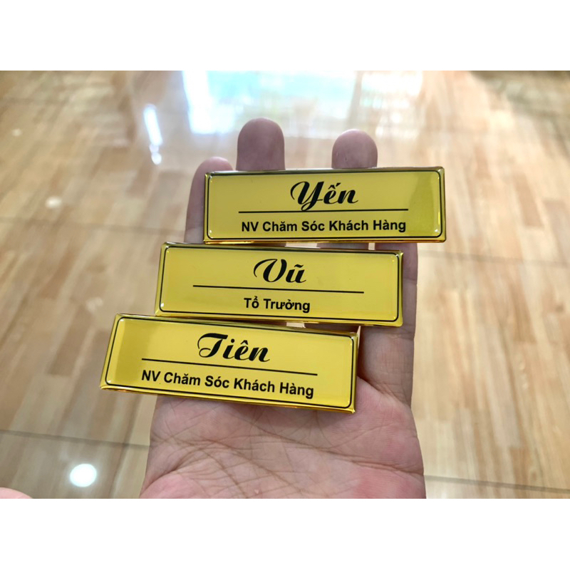 Bảng Tên Nhân Viên Không LOGO , Bảng Tên Đeo Áo