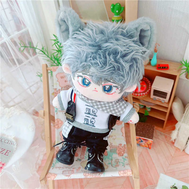 Outfit doll 20cm phong cách ghi kèm khăn(không gồm doll)