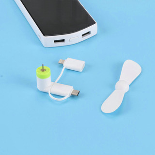 Quạt Mini Usb 2 Cánh Cắm Điện Thoại Android Iphone