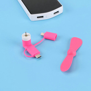 Quạt Mini Usb 2 Cánh Cắm Điện Thoại Android Iphone