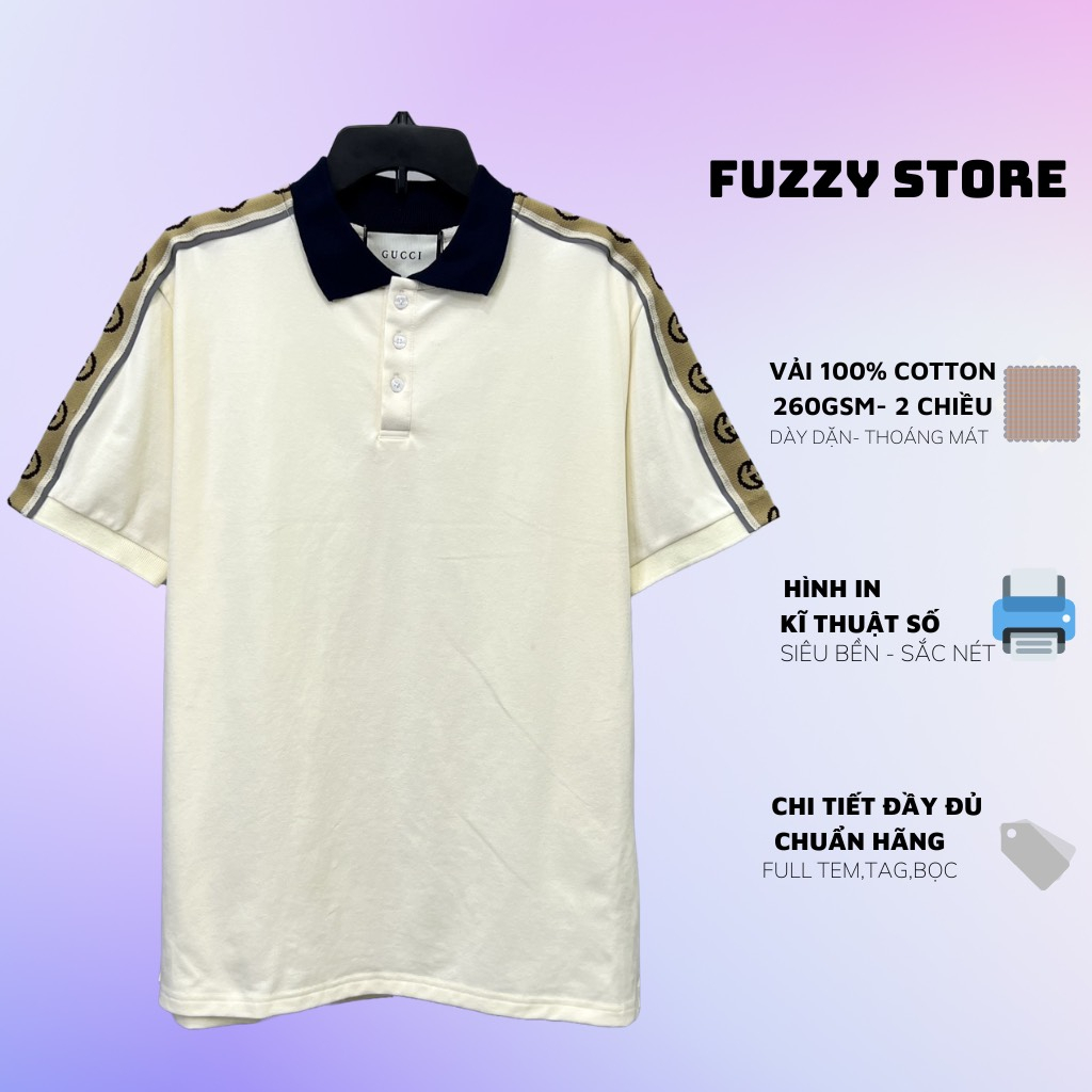 Áo polo GC Interlocking phối viền vào cấp Áo polo GC vải cá sấu mới nhất