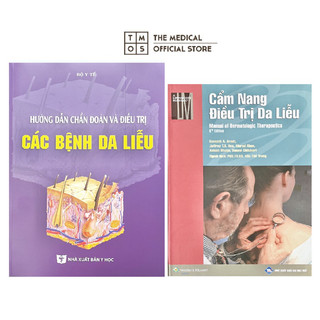 Sách - combo hướng dẫn chẩn đoán điều trị các bệnh da liễu và cẩm nang điều trị da liễu tmos