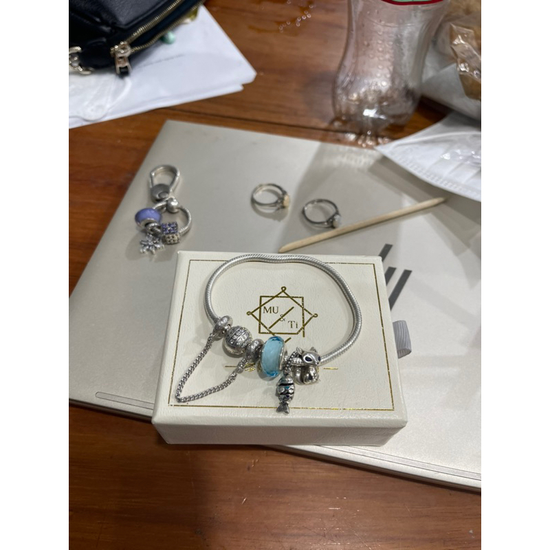 Combo vòng charm và xích 925