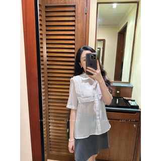 Áo sơmi lụa tằm C'est la vie