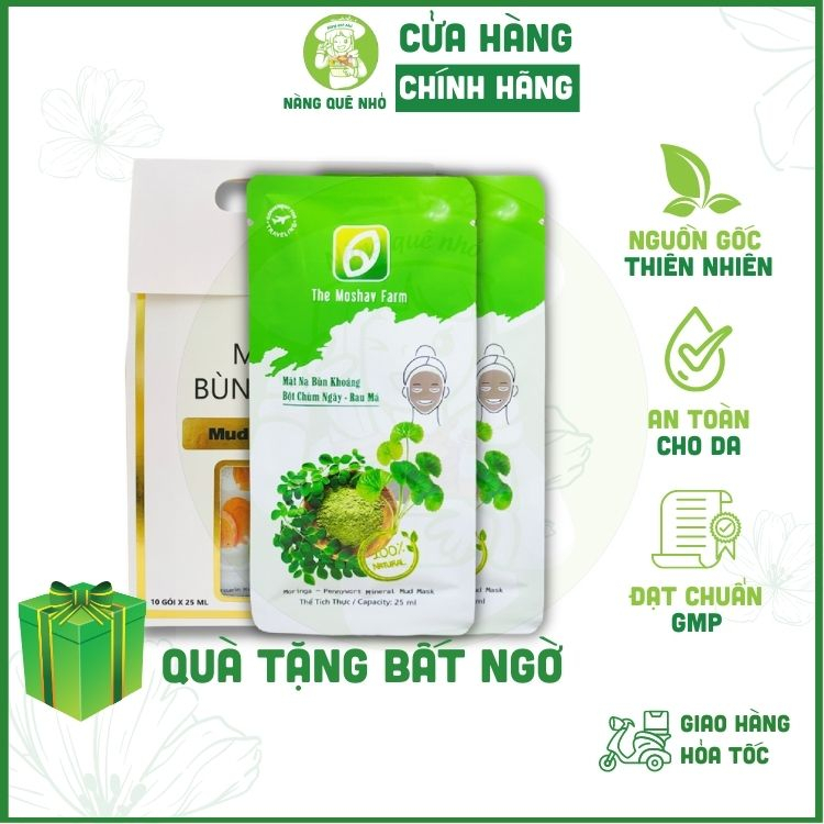Mặt Nạ Bùn Khoáng Sữa Dê, Nghệ Đỏ The Moshav Farm Detox Da, Làm Sáng Da