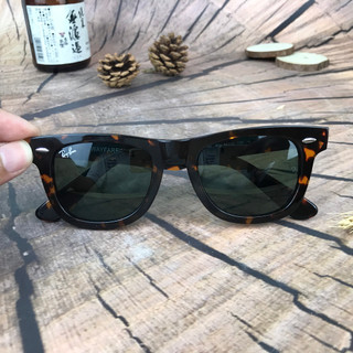 Kính rayban wayfarer của Mỹ, 2nd, tròng thủy tinh xanh đen, gọng đồi mồi