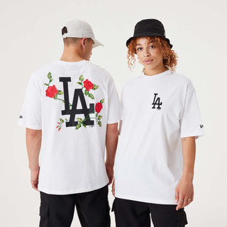 -áo thun new era la dodgers mlb floral graphic white oversized t-shirt white -code:60332265